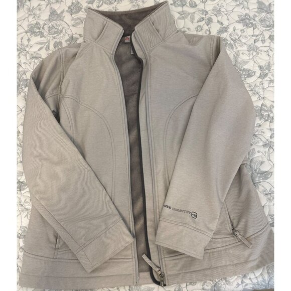 Free Country Faux Fur Lined Jacket Women's, Size Large Gray Faux Fur lining - Picture 4 of 12